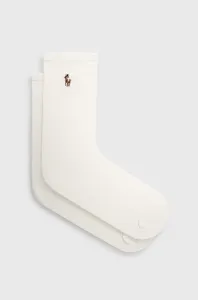 Ponožky Polo Ralph Lauren dámske, biela farba #7987219