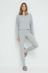 Pyžamo Polo Ralph Lauren dámska, šedá farba #8633161