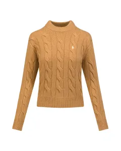 Vlnený sveter Polo Ralph Lauren dámsky, béžová farba, #2633063