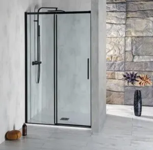 POLYSAN - ALTIS LINE BLACK sprchové dvere 1570-1610, výška 2000, číre sklo AL4312B