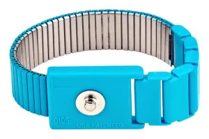 Pomona 6083 Metal Wrist Strap, Esd, Snap Stud, Blue