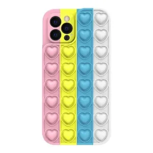 Puzdro Heart Pop It iPhone 7/8/SE 2020/SE 2022 - farebné