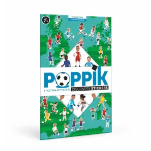 Futbal - vzdelávací samolepkový plagát | POPPIK