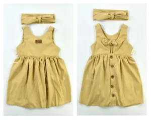 Dievčenské letné šaty - Regina, smotanové veľkosť: 98 (24-36m)