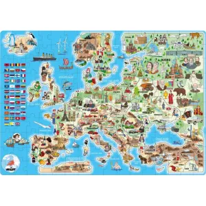 Popular Puzzle – Mapa Európy, 160 ks – CZ