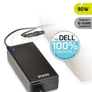 PORT CONNECT DELL 100 % napájací adaptér k notebooku, 19 V, 4,74 A, 90 W, 2× DELL konektor