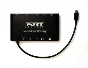 PORT CONNECT Dokovacia stanica 8 v 1 LAN, HDMI, mini Display Port, VGA, USB-C 60 W, 3× USB-A
