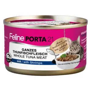 Feline Porta 21, 6 x 90 g - Tuniak s krevetami