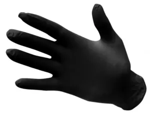 PORTWEST Nitrilové jednorázové rukavice nepúdrované - čierne XL