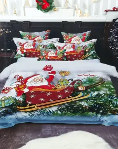 Royalfashion Vianočná posteľná bielizeň 200x220 sada 4 dielov #8586883