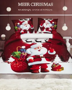 Royalfashion Vianočné posteľné prádlo 200x220 sada 4 dielov #8586890