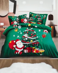 Royalfashion Vianočné posteľné prádlo 200x220 sada 4 dielov #8586891