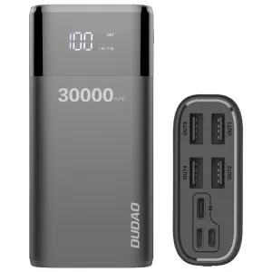 Dudao powerbank 4x USB 30000mAh with LCD 3A display black (K8Max black)