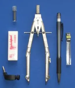 Kružidlo rýchloprestaviteľné s ceruzkou  (Rysovacie potreby )