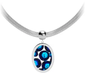 Preciosa Oceľový náhrdelník s trblietavým príveskom Idared 7360 46