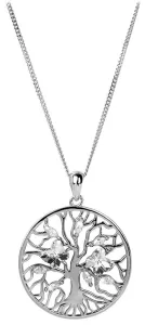 Preciosa Strieborný náhrdelník s kryštálmi Tree of Life 6072 00 (retiazka, prívesok)