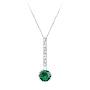 Preciosa Strieborný náhrdelník s kubickou zirkóniou Lucea 5296 66 (retiazka, prívesok)