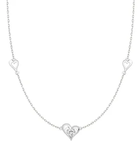 Preciosa Romantický strieborný náhrdelník Clarity s kubickou zirkóniou Preciosa 5386 00