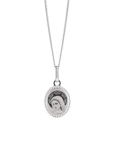 Preciosa Strieborný náhrdelník s medailónkom Panna Mária 6154 00