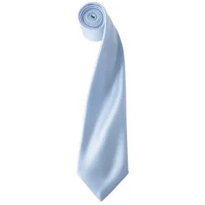 Premier Workwear Saténová kravata - Svetlomodrá