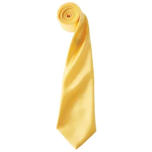 Premier Workwear Saténová kravata - Zlato žltá