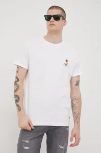 Bavlnené tričko Premium by Jack&Jones biela farba, s nášivkou #232208