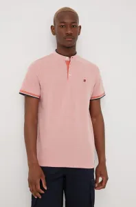 Polo tričko Premium by Jack&Jones pánske, oranžová farba,