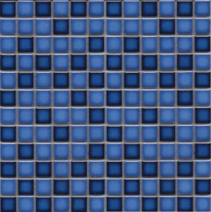 Keramická mozaika Premium Mosaic modrá 30x30 cm lesk MOS23MIXBL