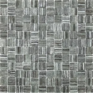 Sklenená mozaika Premium Mosaic šedá 30x30 cm mat / lesk MOS23TEXGY