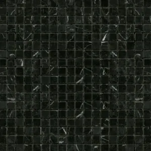 Kamenná mozaika Premium Mosaic Stone černá 30x30 cm leštěná STMOS15BKP