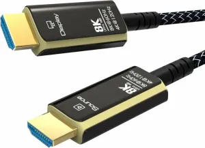 PremiumCord Ultra High Speed HDMI 2.1 optický fiber kábel 8K/60Hz, pozlátené konektory, 10 m