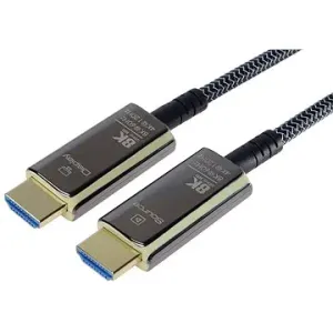 PremiumCord Ultra High Speed HDMI 2.1 optický fiber kábel 8 K/60 Hz, zlatené 15 m