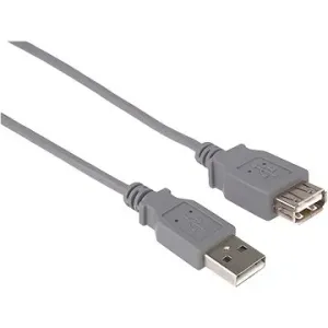 PremiumCord USB 2.0 predlžovací 0,5 m sivý