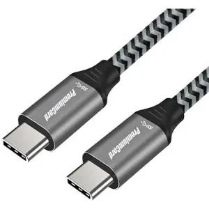 PremiumCord Kábel USB 3.2 Gen 1 USB-C male – USB-C male, bavlnené opletenie 1,5 m