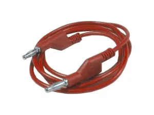 Kábel prepojovací 1mm2/2m s banánmi červený HADEX N535A
