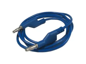 Kábel prepojovací 1mm2/2m s banánmi modrý HADEX N536A