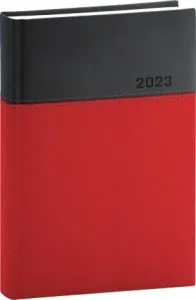 Denný diár Dado 2023, červenočierny, 15 × 21 cm