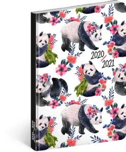 18mesačný diár Petito – Pandy 2020/2021, 11 × 17 cm