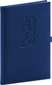 Týždenný diár Vivella Classic 2023, modrý, 15 × 21 cm