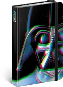 Notes Star Wars – Vader, linajkovaný, 10,5 x 15,8 cm