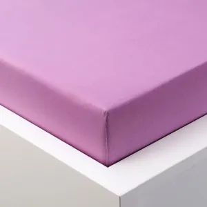 Napínacia plachta na posteľ jersey s elastanom fialová