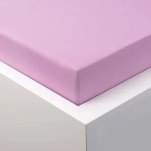 Napínacia plachta na posteľ jersey s elastanom svetlofialová 180 x 200 cm