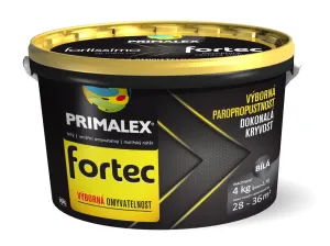Primalex Fortec - Umývateľná farba pre zaťažované povrchy biela 7,5 kg