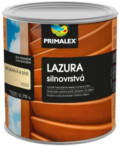 PRIMALEX - Hrubovrstvá lazúra na drevo 0,75 l 21 - orech