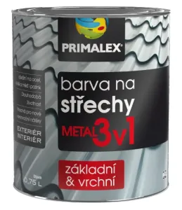 PRIMALEX METAL 3v1 - Farba na strechy metal - zelená 0,75 L