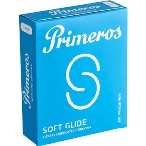 Primeros Soft Glide kondómy so zvýšenou dávkou lubrikácie, 3 ks