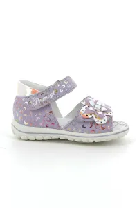 Detské kožené sandále Primigi fialová farba #6783681