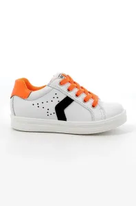 Detské kožené topánky Primigi biela farba #7789785