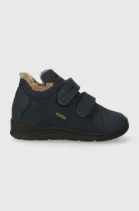 Detské zimné semišové topánky Primigi tmavomodrá farba #8766035