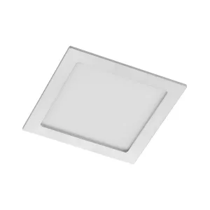 Prios LED vstavané svietidlo Helina, strieborné, 22 cm, 24 W, stmievateľné
